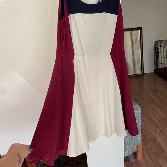 Express high waist a line flirty mini dress - Picture 3 of 3